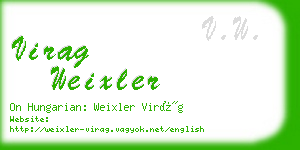 virag weixler business card